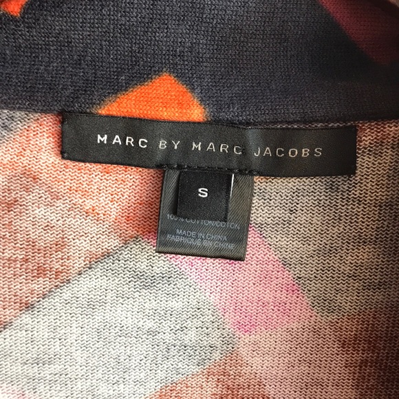 Marc By Marc Jacobs Black and Orange Geometric Cardigan - Picture 7 of 8